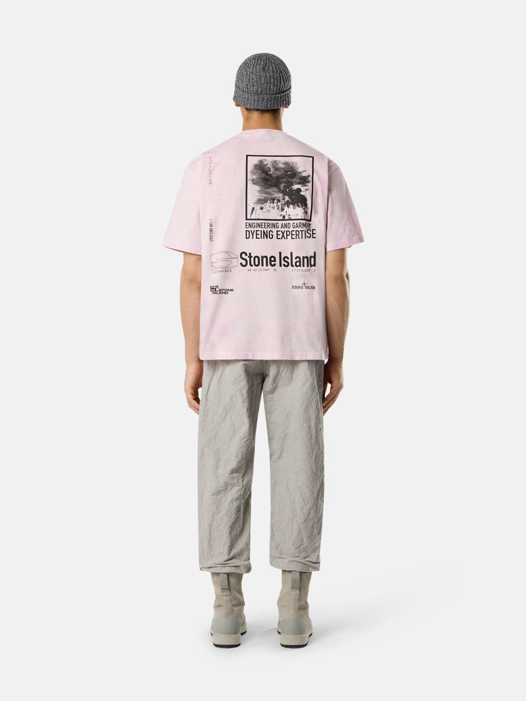 2100021 COMBED ORGANIC COTTON JERSEY 'PAINTBALL' TREATMENT