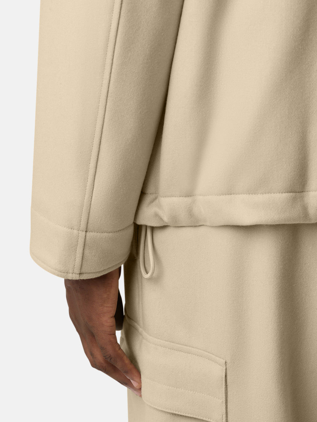 4100103 WOOL NYLON FLANNEL_STONE ISLAND GHOST