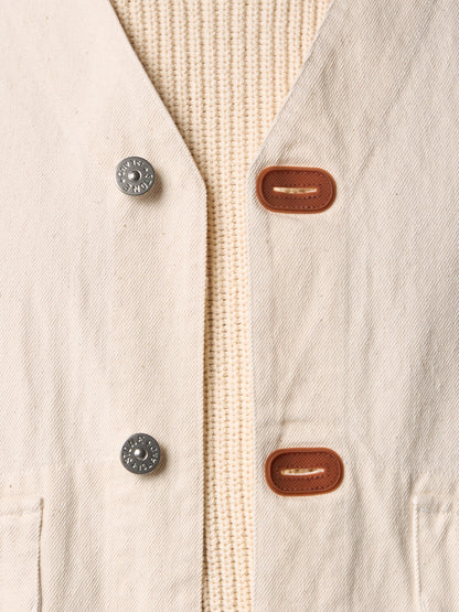 G100012 NATURAL COTTON GABARDINE_STONE ISLAND RAW BEAUTY