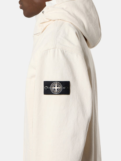 Q100001 NATURAL COTTON GABARDINE_STONE ISLAND RAW BEAUTY