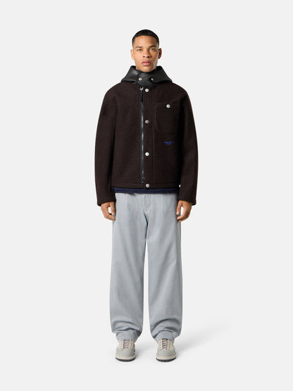 Q100021 FELTED WOOL POLYESTER_STONE ISLAND MARINA