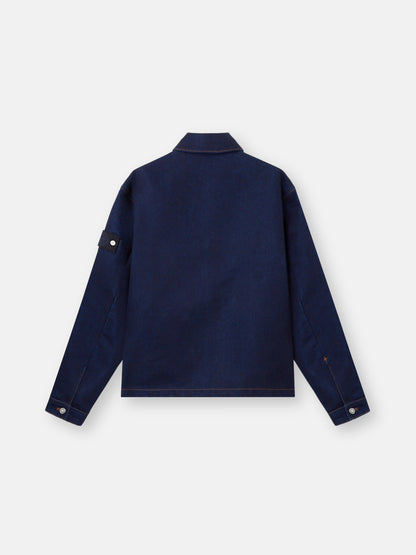 Q100027 INDIGO POLYPROPYLENE DENIM-RINSED