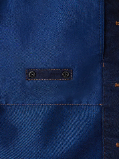 Q100027 INDIGO POLYPROPYLENE DENIM-RINSED
